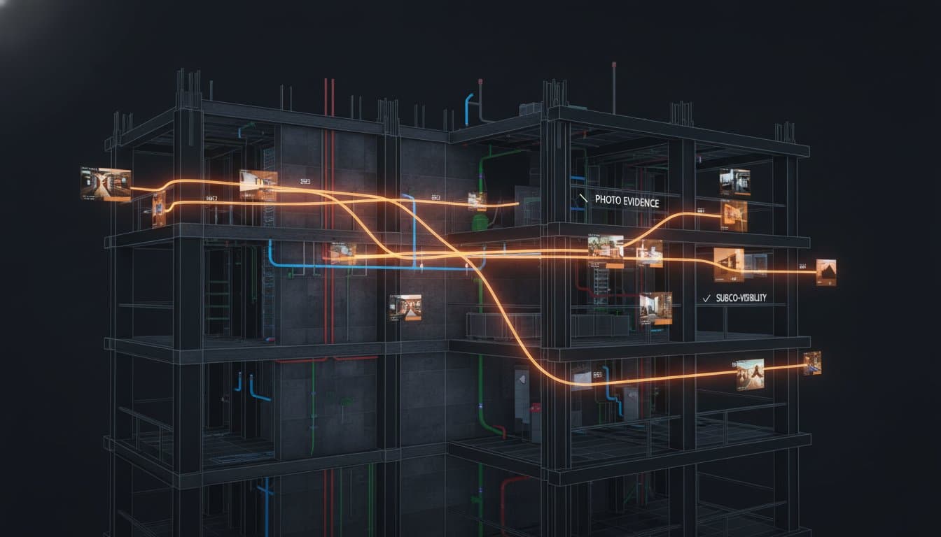 Subcontractor visibility and the cost of missing site evidence