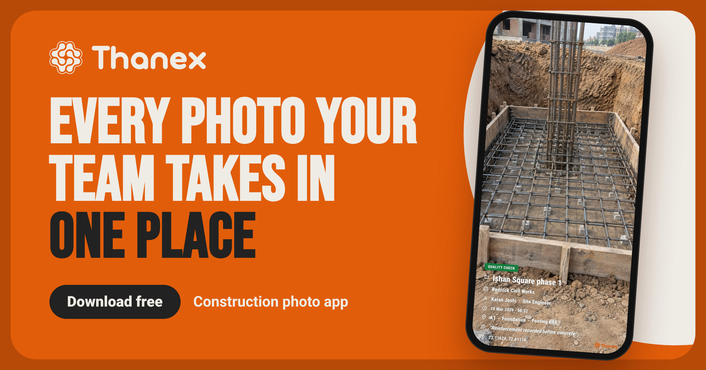Thanex — the work camera for construction (live website)
